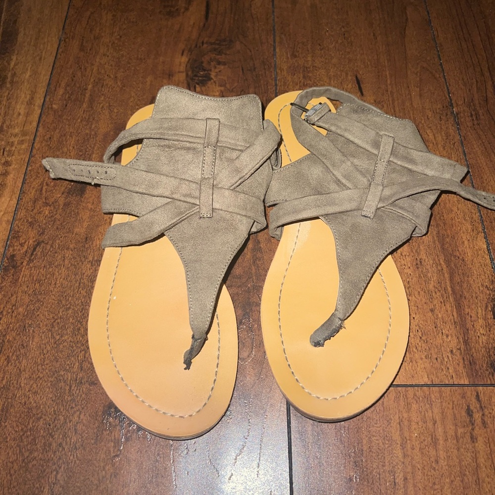 Jessica Simpson Army Green Sandals